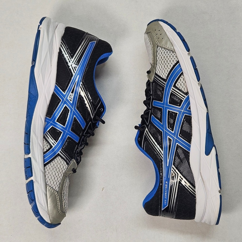 ASICS GEL Contend 4 Men Running Shoes Black Blue Silver Athletic Sneakers Size 9 - Picture 15 of 16